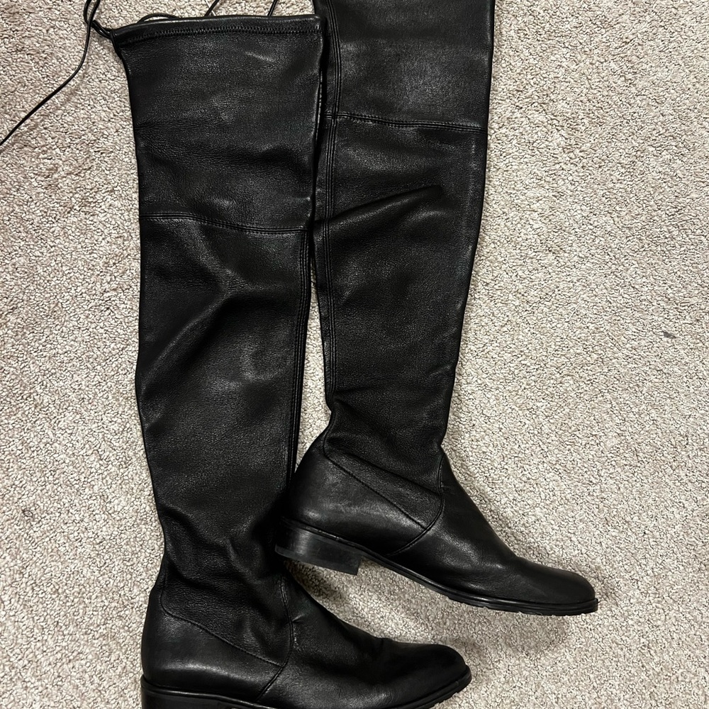 Stuart Weitzman Black Over-the-Knee Boots 6.5-7